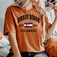 Vintage Wheat Ridge Colorado Co State Flag Women's Oversized Comfort T-shirt Yam