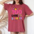 100 Days Smarter 100Th Day Of School Toddlers Girls Women's Oversized Comfort T-shirt Crimson