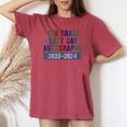 4Th Grade Last Day School Autographs 2024 Graduation Sign My Women's Oversized Comfort T-shirt Crimson