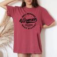 Well Behaved Seldom Make History Feminism Women's Oversized Comfort T-shirt Crimson