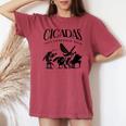 Cicadas 2024 Comeback Tour Band Concert Insect Emergence Women's Oversized Comfort T-shirt Crimson