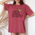 Cinco De Drinko Bitchachos Cinco De Mayo Mexican Women's Oversized Comfort T-shirt Crimson
