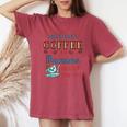 Cute Coffee And Macrame Knotting Knots Women's Oversized Comfort T-shirt Crimson