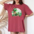 Cute Coffee St Patrick's Day Lucky Latte Green Costume Women's Oversized Comfort T-shirt Crimson