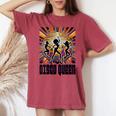 Disco Queen 70'S 80'S Retro Vintage Disco Women's Oversized Comfort T-shirt Crimson