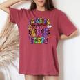 Easter Day Teacher Bunny Happy Easter Day Trendy 2024 Women's Oversized Comfort T-shirt Crimson