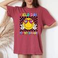 Field Day 2024 First Grade Fun Day Sunglasses Field Trip Women's Oversized Comfort T-shirt Crimson