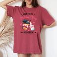 Groovy Our First Mother's Day Coffee Baby Milk Bottle Women Women's Oversized Comfort T-shirt Crimson
