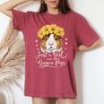 Guinea Pig Lover Just A Girl Who Loves Guinea Pigs Women's Oversized Comfort T-shirt Crimson