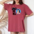 What The Hell Sarcastic Or Sarcasm Joke Saying Women's Oversized Comfort T-shirt Crimson