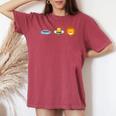 Hose Bee Lion White Women's Oversized Comfort T-shirt Crimson