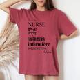 I'm A Nurse Women's Translated World Languages Women's Oversized Comfort T-shirt Crimson