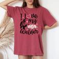 I Love My Welder Welder Wife Girlfriend Women Women's Oversized Comfort T-shirt Crimson