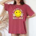 You Got This Motivational Testing Day Smile Face Teacher Kid Women's Oversized Comfort T-shirt Crimson