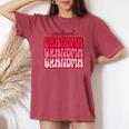 One Loved Grandma Valentines Day Grandmother Women's Oversized Comfort T-shirt Crimson