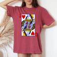 Queen Of Hearts Feminist For Playing Cards Women's Oversized Comfort T-shirt Crimson