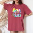 Tie Dye Out Second Grade Last Day Of School 2Nd Grade Women's Oversized Comfort T-shirt Crimson