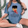 Aries Girl Are Born In March 21 To April 19 Birthday Women's Oversized Comfort T-shirt Blue Jean