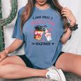 Groovy Our First Mother's Day Coffee Baby Milk Bottle Women Women's Oversized Comfort T-shirt Blue Jean
