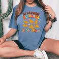Nugget My Favorite Dinosaur Is The Nugget Chicken Lover Women's Oversized Comfort T-shirt Blue Jean