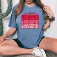 One Loved Grandma Valentines Day Grandmother Women's Oversized Comfort T-shirt Blue Jean