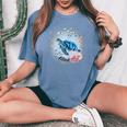 Turtle Nana Nana Sea Tortoise Turtle Women's Oversized Comfort T-shirt Blue Jean