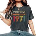 1971 51St Birthday Vintage Retro 51 Years Women's Oversized Comfort T-Shirt Pepper