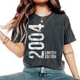 20Th Birthday 20 Years Old Man Woman Vintage 2004 Women's Oversized Comfort T-Shirt Pepper