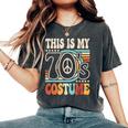 This Is My 70'S Costume 70S Party Outfit Groovy Hippie Disco Women's Oversized Comfort T-Shirt Pepper