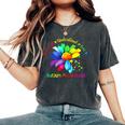 Autism Awareness Accept Understand Love Asd Sunflower Women Women's Oversized Comfort T-Shirt Pepper