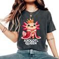 Axolotl Queen Cute Kawaii Axolotl Women's Oversized Comfort T-Shirt Pepper