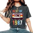 Best Of 1987 Retro Vintage Cassette Tape Women Women's Oversized Comfort T-Shirt Pepper