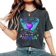 A Big Piece Of My Heart Lives In Heaven She Is Nana Angel Women's Oversized Comfort T-Shirt Pepper