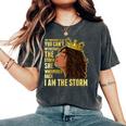 I Am Black Woman African American Black History Month Women's Oversized Comfort T-Shirt Pepper