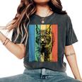 Bobcat Portrait Vintage Style Mom Dad Women's Oversized Comfort T-Shirt Pepper