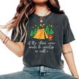 Camping Stars Made To Worship Christian Camper Kid Women's Oversized Comfort T-Shirt Pepper