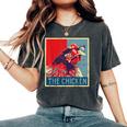 The Chicken Poster Vintage Country Farm Animal Farmer Women's Oversized Comfort T-Shirt Pepper