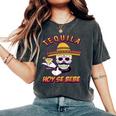 Cinco De Mayo Skull Sombrero Tequila Hoy Se Bebe Women's Oversized Comfort T-Shirt Pepper