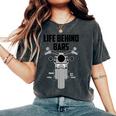 Cool Vintage Motorcycle Cute Life Behind Bars Women's Oversized Comfort T-Shirt Pepper