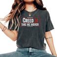 Creed '24 Take Me Higher Support Women's Oversized Comfort T-Shirt Pepper