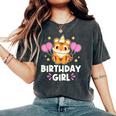 Cute Birthday Girl Tiger Women's Oversized Comfort T-Shirt Pepper