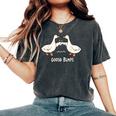 Cute Goose Bumps Animal Pun Lover & Graphic Women's Oversized Comfort T-Shirt Pepper