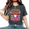 Cute Serape Western Country Cowgirl Texas Rodeo Girls Women's Oversized Comfort T-Shirt Pepper