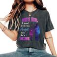 Dad's Girl I Used To Be His Angel Now He Is Mine Daughter Women's Oversized Comfort T-Shirt Pepper