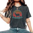 Donkey Retro Vintage 80S Style Animal Lover Women's Oversized Comfort T-Shirt Pepper