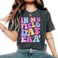 In My Field Day Era Fun Day Teacher Student Groovy Women's Oversized Comfort T-Shirt Pepper