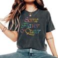 Some Flavor Of Queer Kiss More Girls Fruity Subtle Pride Women's Oversized Comfort T-Shirt Pepper