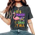 Carnival Party Idea Flamingo Mardi Gras Women's Oversized Comfort T-Shirt Pepper