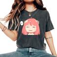 Emotion Smile Heh A Cute Girl For Family Holidays Women's Oversized Comfort T-Shirt Pepper