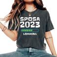 Future Bride 2023 Loading Wedding Woman Bachelorette Party Women's Oversized Comfort T-Shirt Pepper